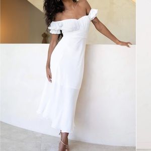 Petal & Pup: Oralie White Dress size 6 NWT!